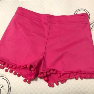 Anna Lane Pom Pom Fringed Shorts